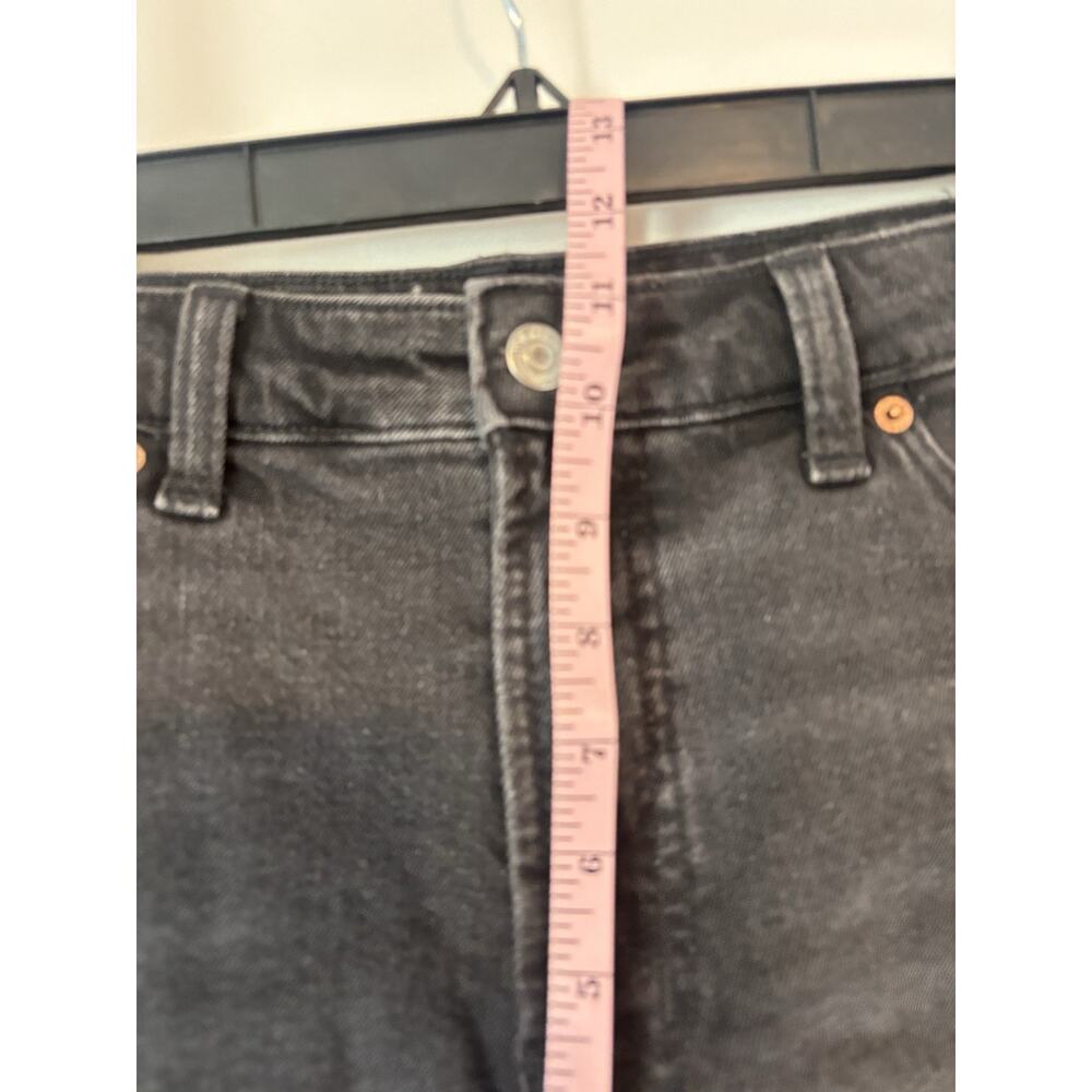 Old Navy Denim Shorts 14 Black Cut Off High Rise Pockets New - Picture 6 of 8